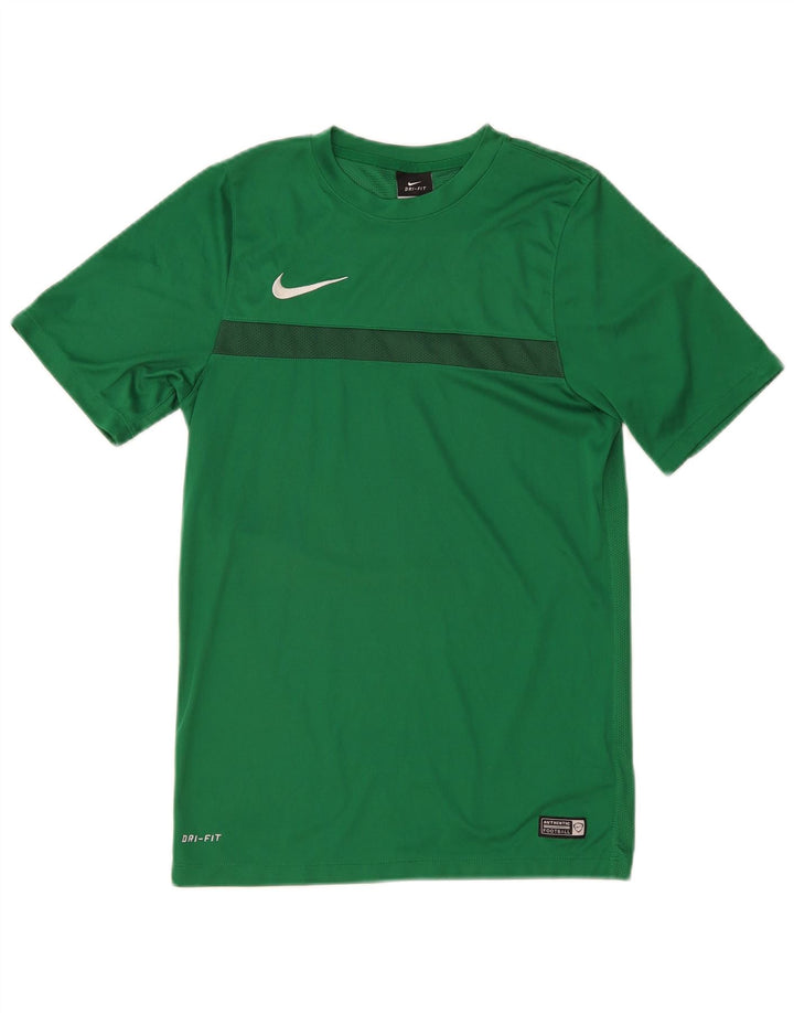 Nike Herre Dri Fit T-Shirt Top Lille Grøn Polyester