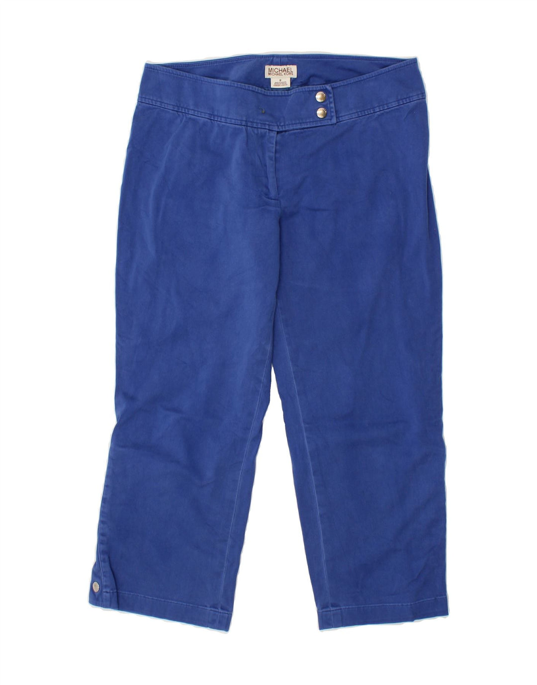 MICHAEL KORS Womens Straight Capri Trousers US 8 Medium W30 L22  Blue Vintage Michael Kors and Second-Hand Michael Kors from Messina Hembry 