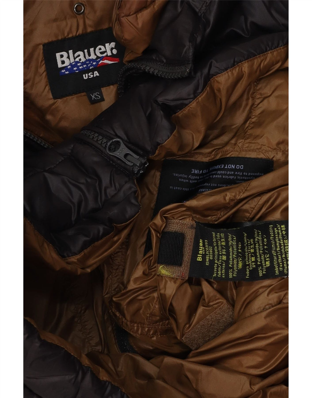 BLAUER Womens Padded Jacket UK 6 XS Black Polyamide