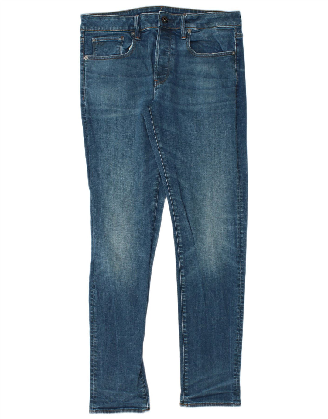 G-Star Mens 3301 Slim Jeans W32 L32 Blue Cotton