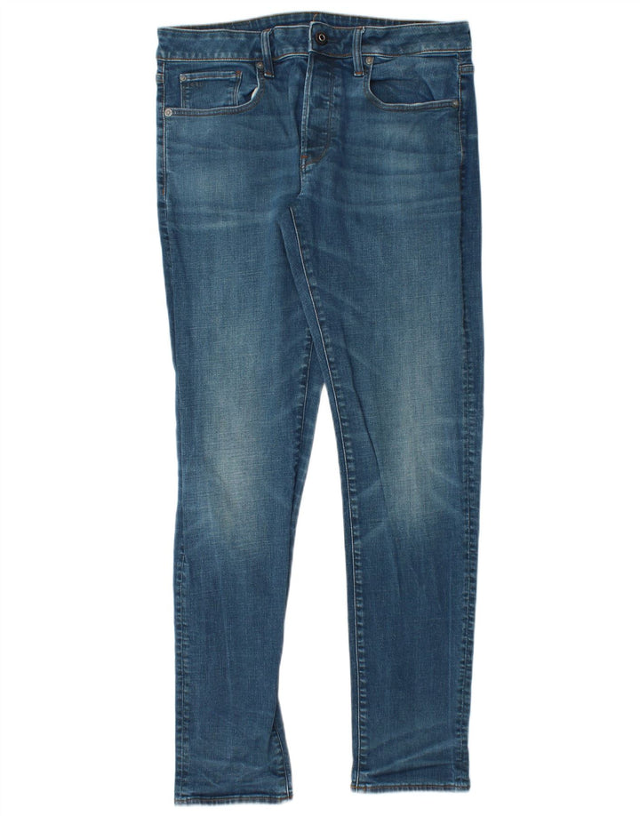 G-Star Mens 3301 Slim Jeans W32 L32 Blue Cotton