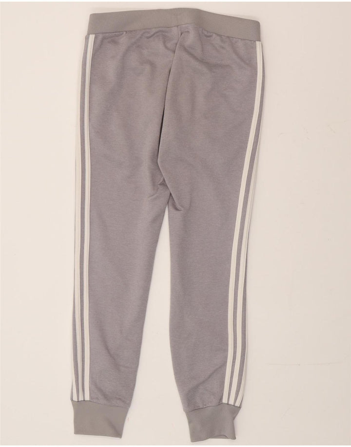 Adidas Womens Tracksuit Trousers Joggers UK 14 Large Grey Polyester