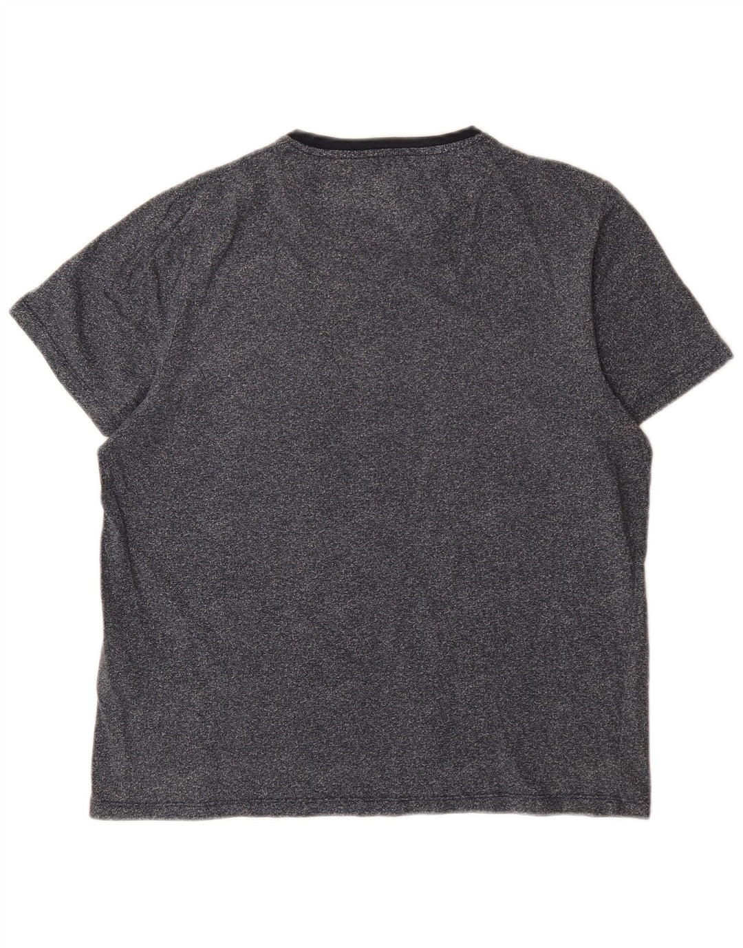 Ted Baker Mens T-Shirt Top Size 4 Large Navy Blue Flecked Cotton