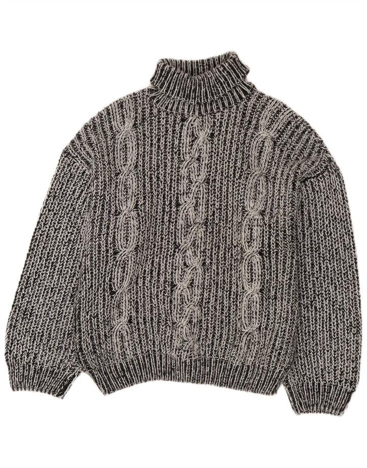 Vintage Herre rullehals sweater XL Grå