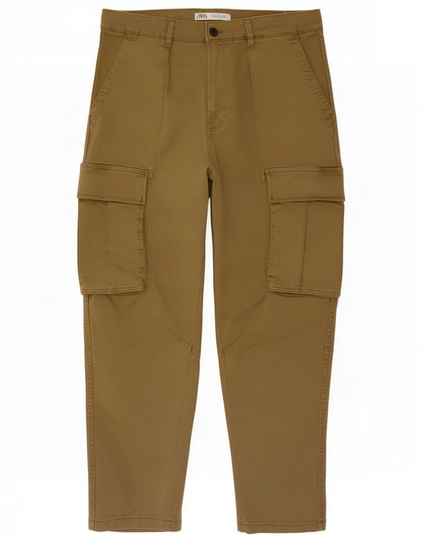 Мужские зауженные брюки-карго Zara EU 40 Medium W31 L28 Хаки Хлопок