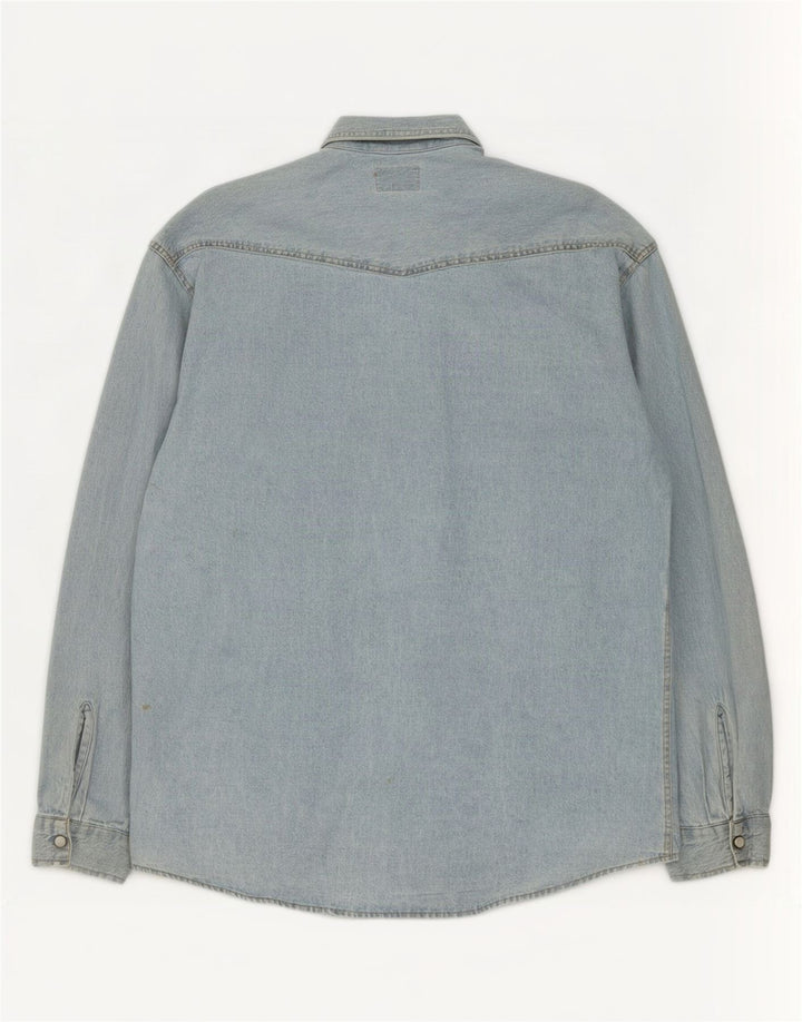 Vagabond Camisa Vaquera Azul Medio Hombre