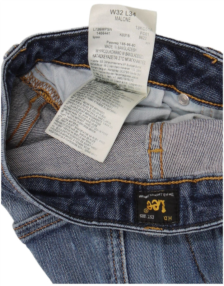 LEE Mens Malone Slim Jeans W32 L34  Blue Cotton