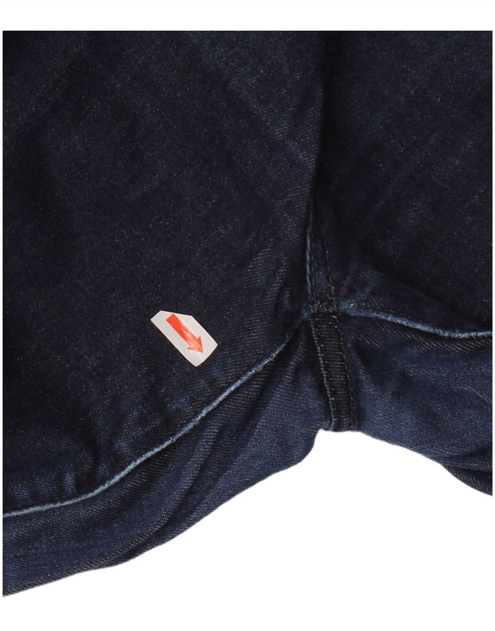 Eddie Bauer Dame Straight Jeans US 10 Large W30 L31 Navy Blue