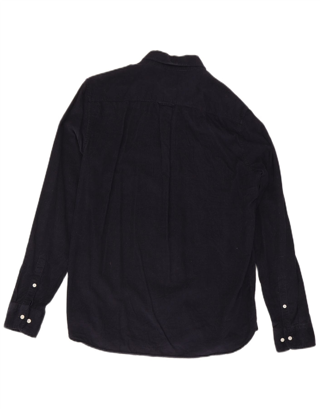 Superdry Mens Corduroy Shirt Large Navy Blue Cotton