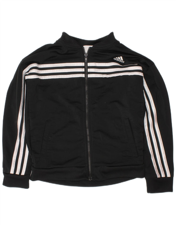 Спортивный костюм Adidas для мальчиков, верхняя куртка 7-8 лет, маленький черный полиэстер