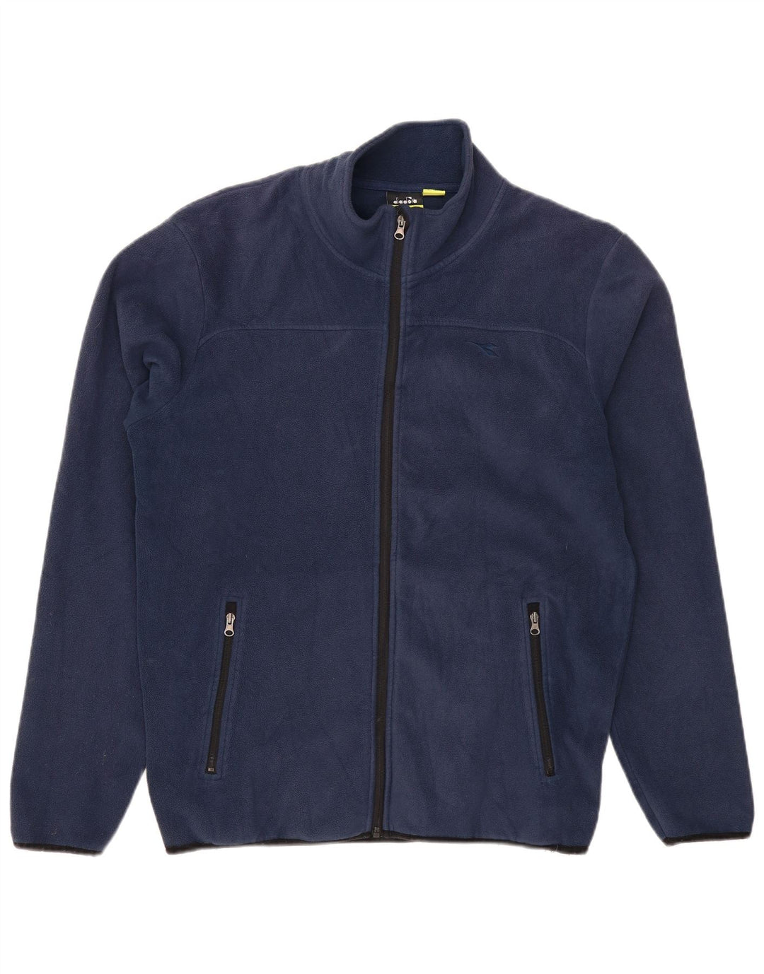 DIADORA Mens Fleece Jacket UK 40 Large Navy Blue