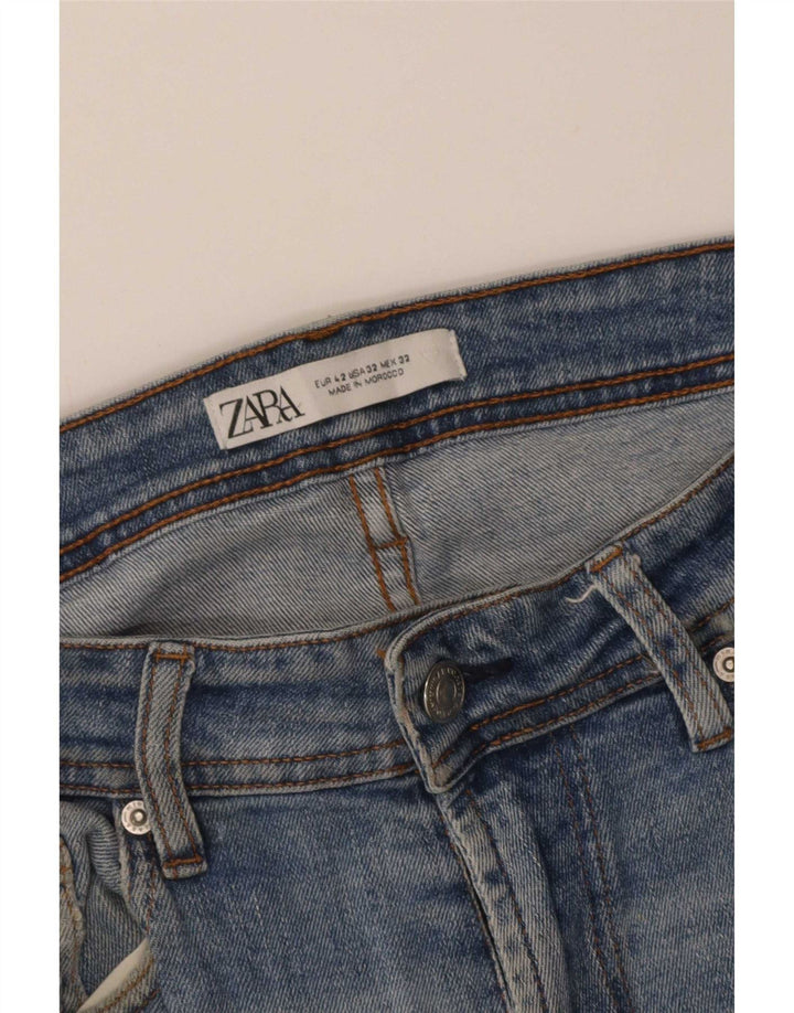 Zara Herre Denim Shorts EU 42 Large W32 Blå