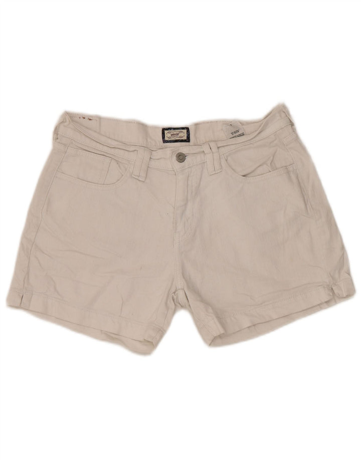 LEVI'S Dame 515 Denim Shorts US 8 Medium W30 Hvid Bomuld