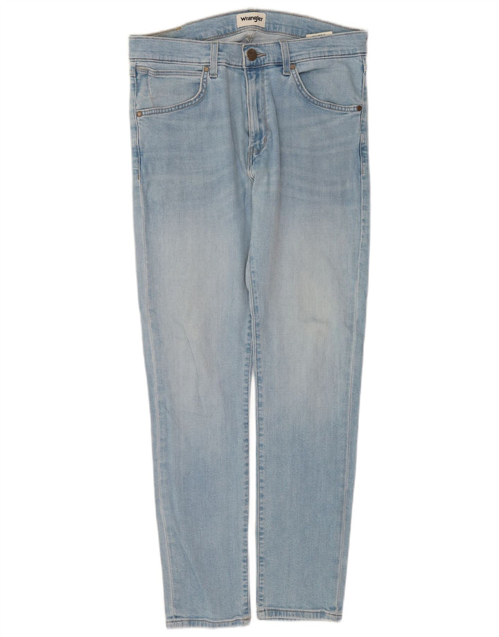 Wrangler Womens Strangler Slim Jeans W33 L29 Blue Cotton