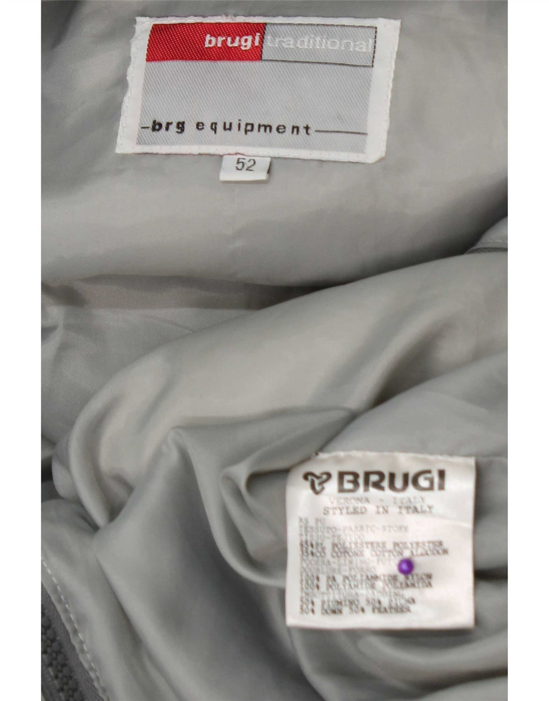 Мужская утепленная куртка Brugi IT 52 XL Серый Полиэстер
