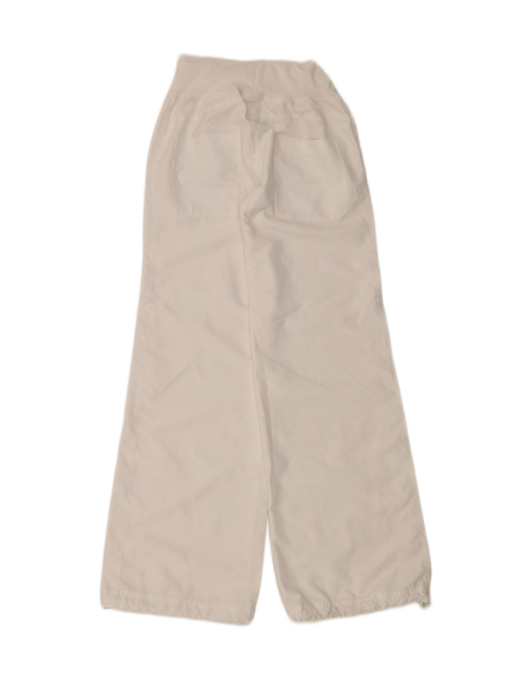 CHAMPION Womens Wide Leg Tracksuit Trousers UK 8 Small  White Polyester Vintage Champion and Second-Hand Champion from Messina Hembry 