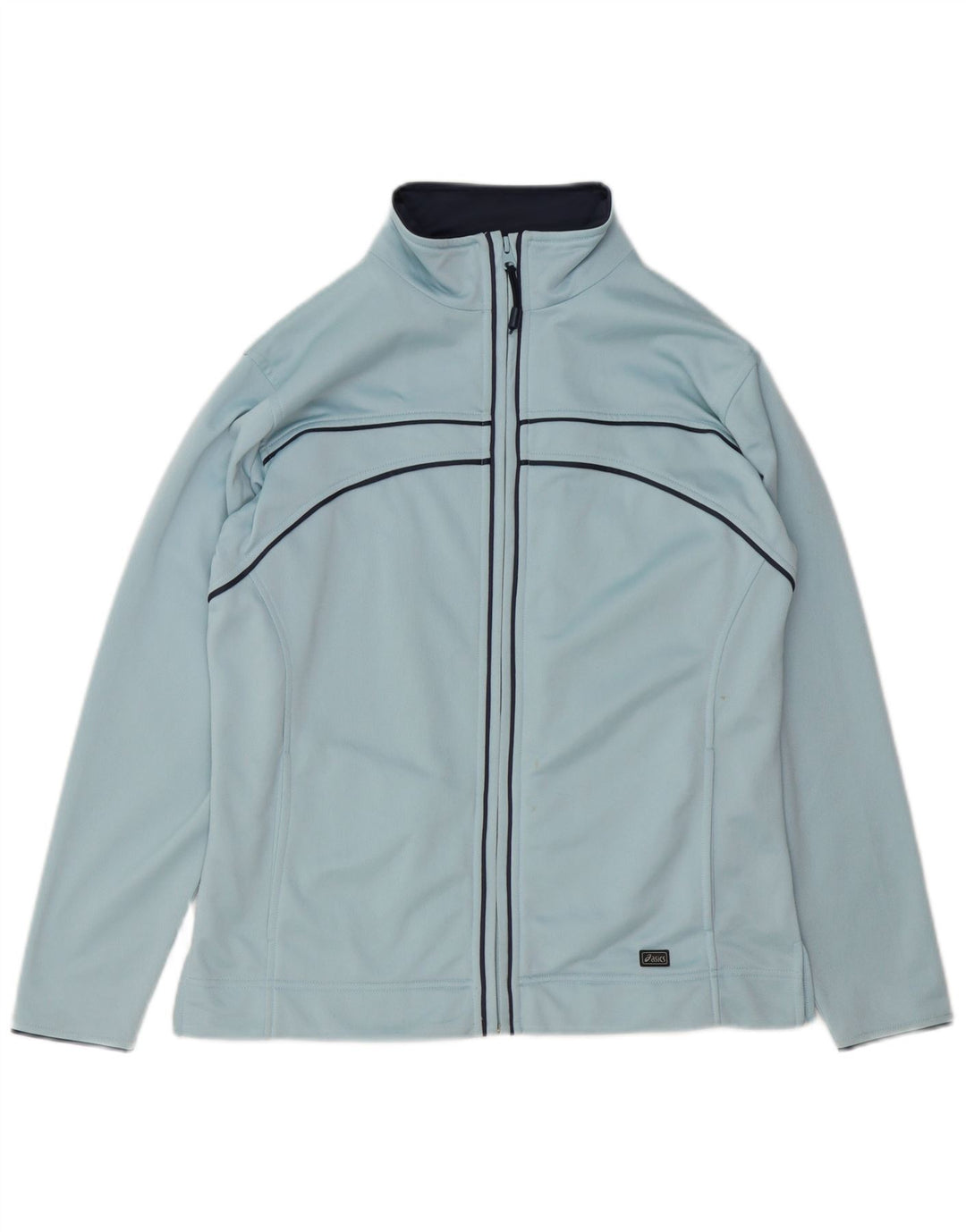 Asics Mens Tracksuit Top Jacket Medium Blue Polyester