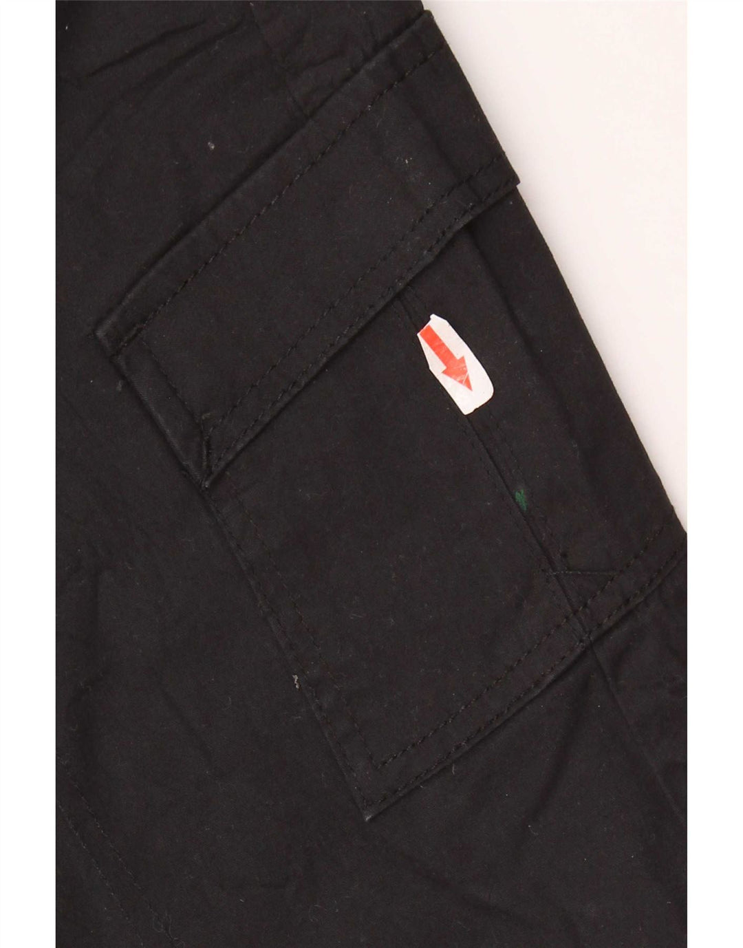 Lee Womens Mid Rise Cargo Shorts US 6 Medium W30 Black Cotton