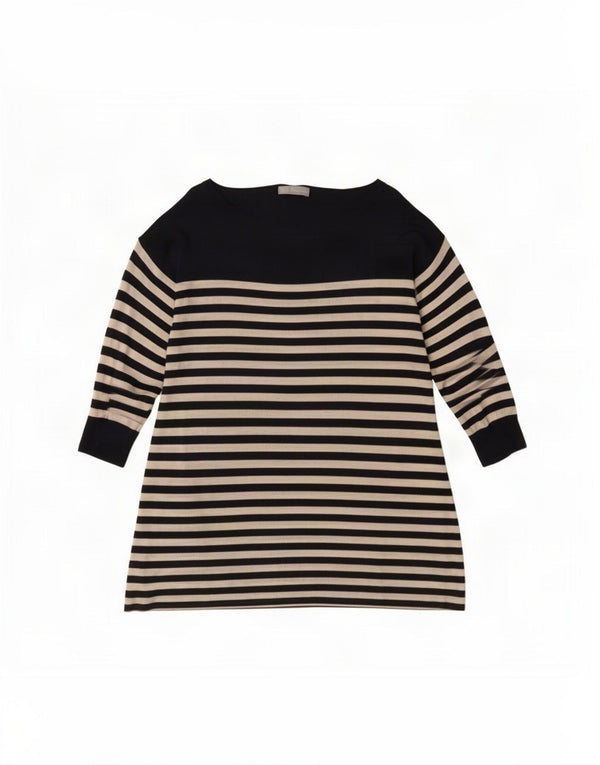 Marks & Spencer pentru femei Portofoliu Top cu mâneci 3/4 Marea Britanie 18 XL Bleumarin cu dungi