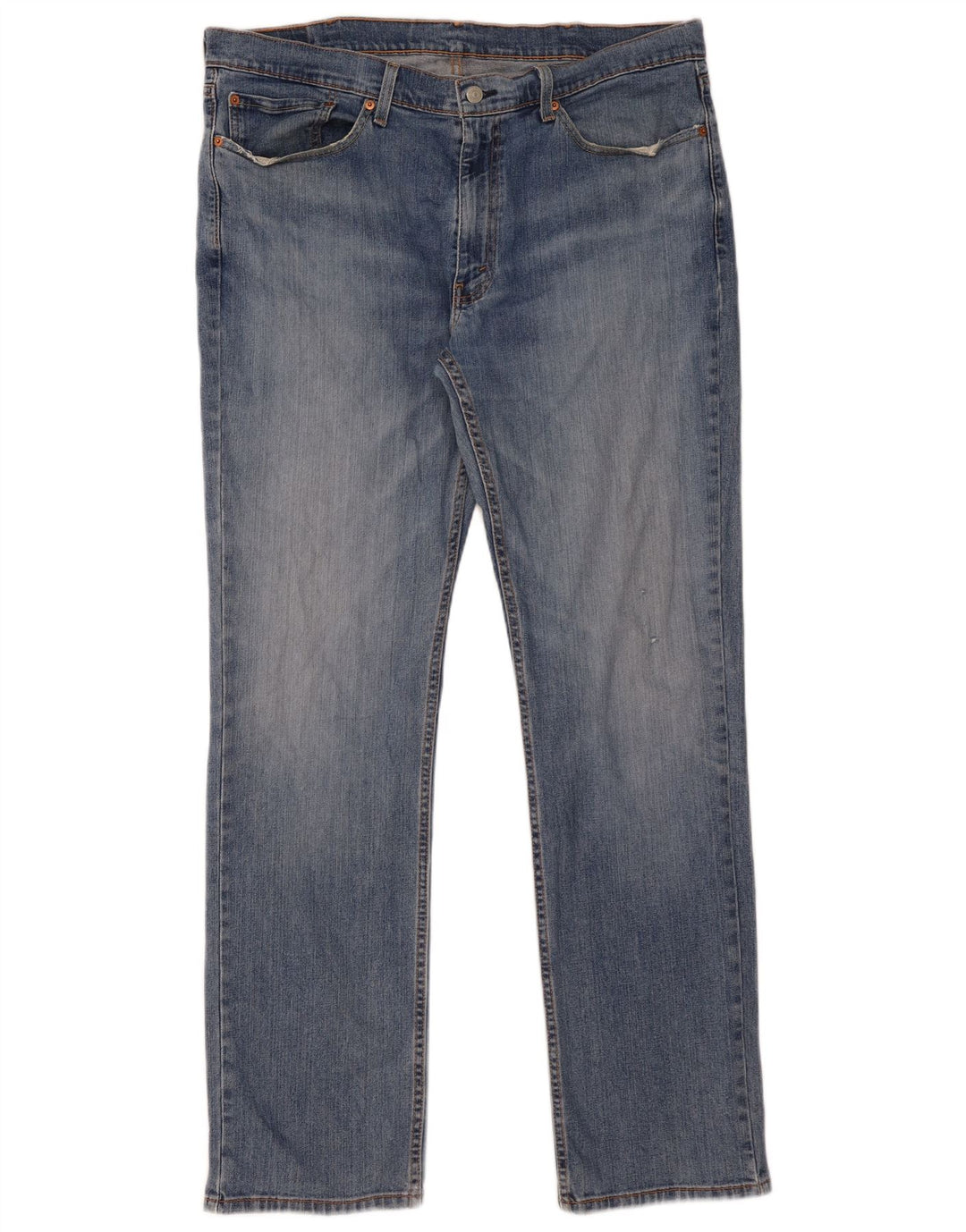 LEVI'S Herre 514 Straight Jeans W38 L34 Blå Bomuld