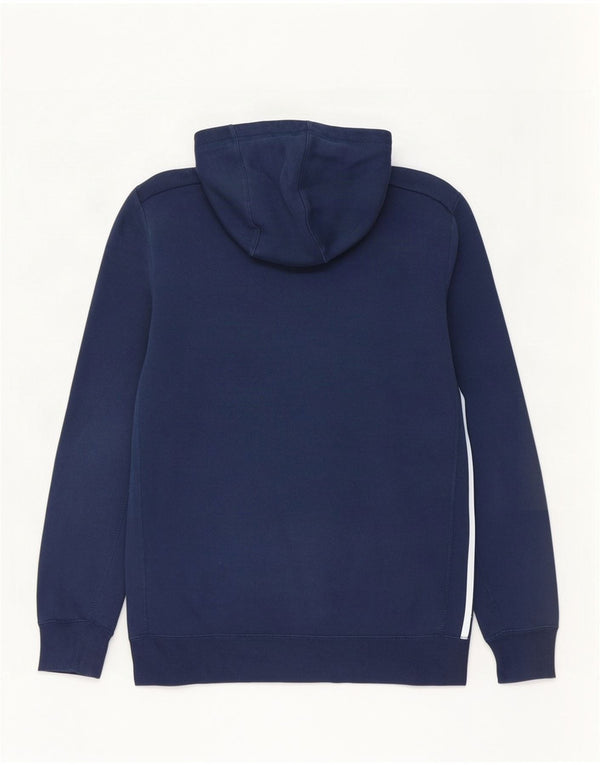 Adidas Mens Hoodie Jumper Medium Navy Blue Cotton