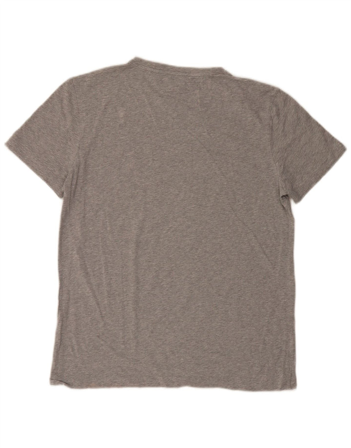 Tommy Hilfiger Mens T-Shirt Top Large Grey Flecked