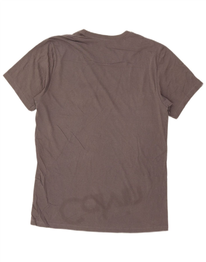 Calvin Klein Mens Graphic T-Shirt Top Medium Grey Cotton