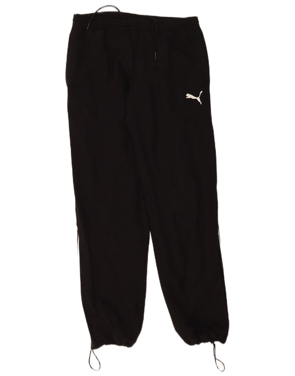 Puma Mens Tracksuit Trousers Joggers Small Black Colourblock Polyester
