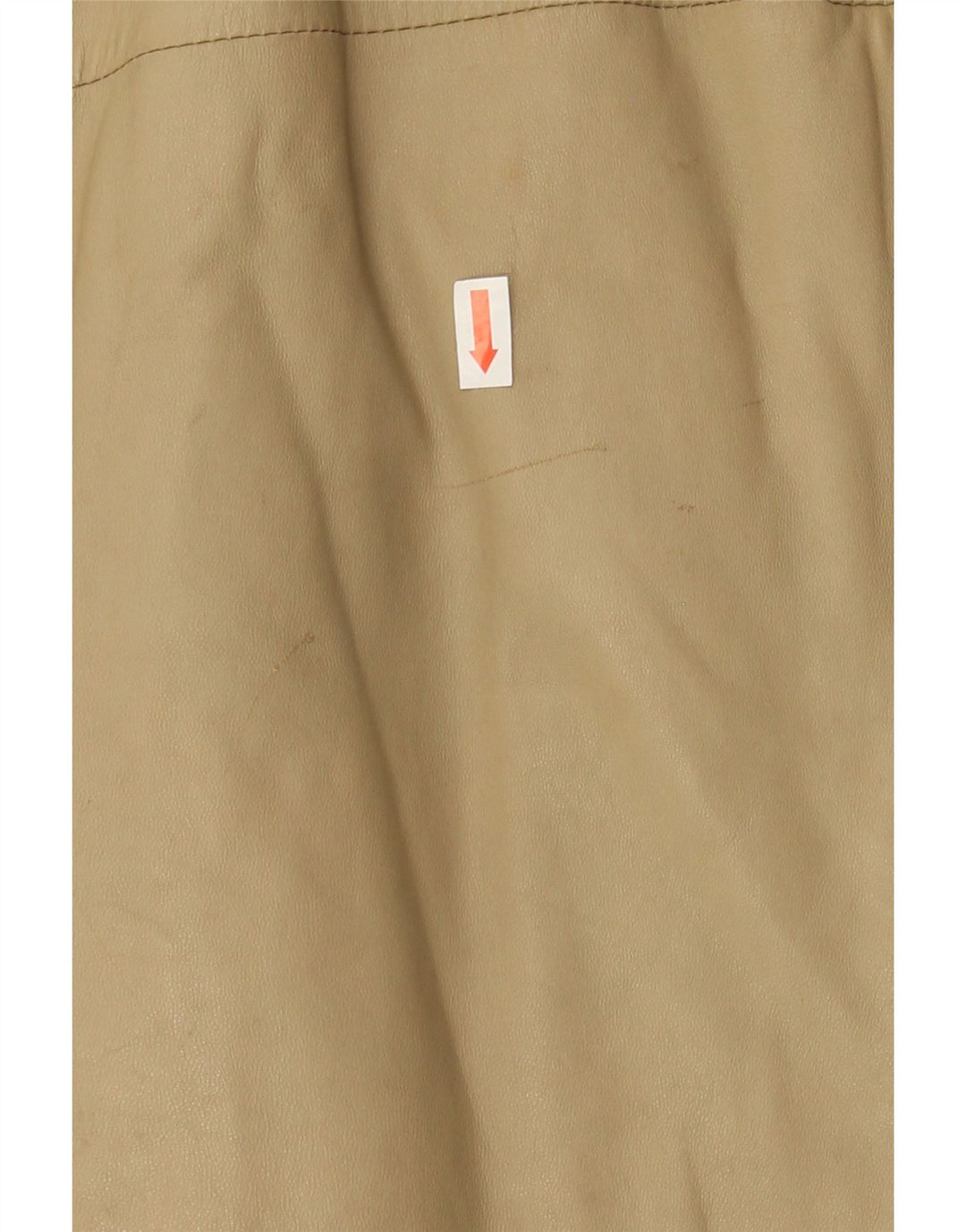 BRECO'S Mens Leather Jacket IT 48 Medium Beige Leather Vintage Breco's and Second-Hand Breco's from Messina Hembry 