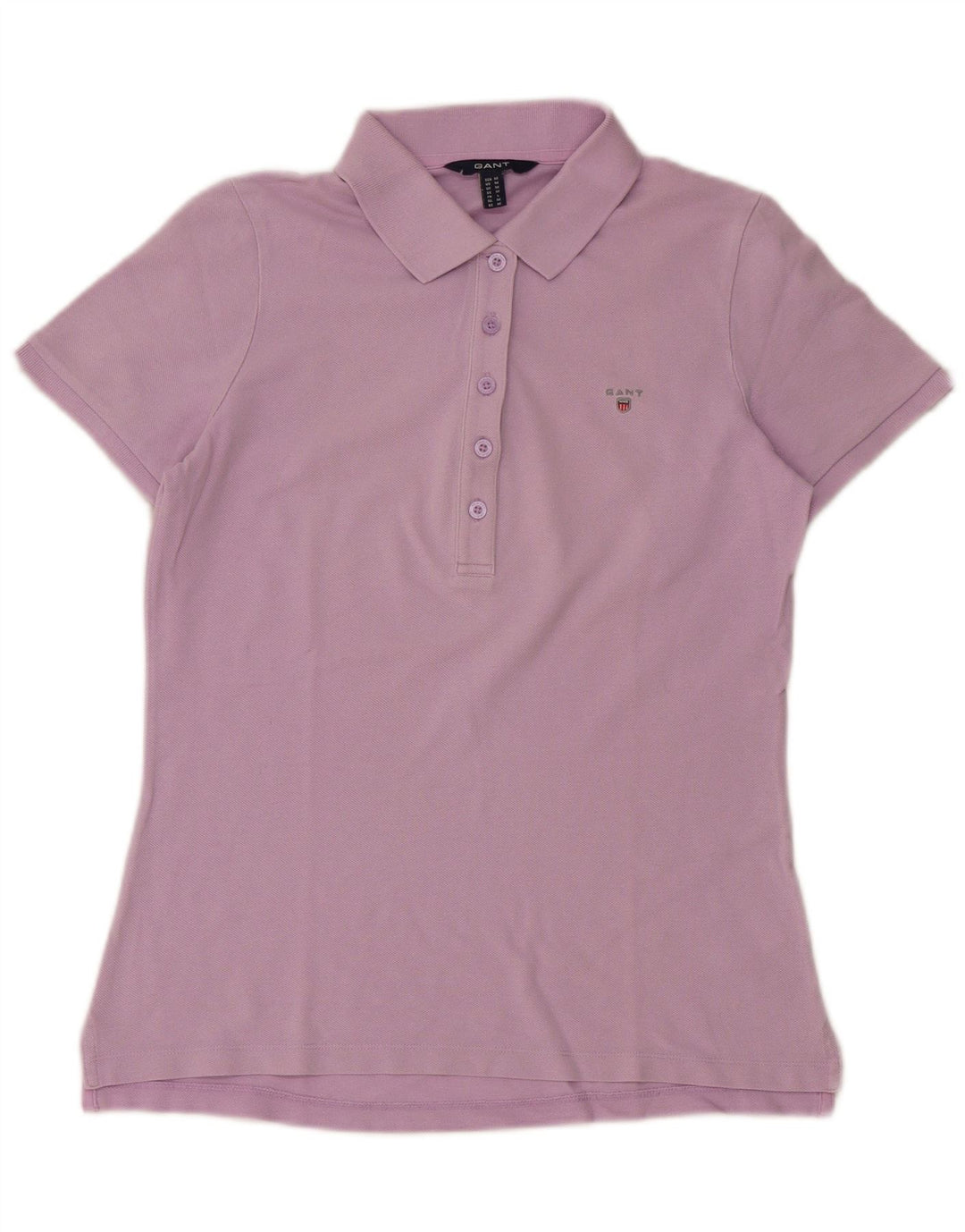 Gant Womens Polo Shirt UK 12 Medium Purple Cotton
