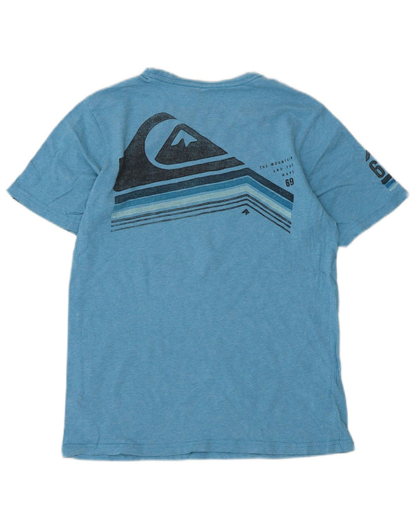 Quiksilver Boys Graphic T-Shirt Top 13-14 Years Blue Cotton