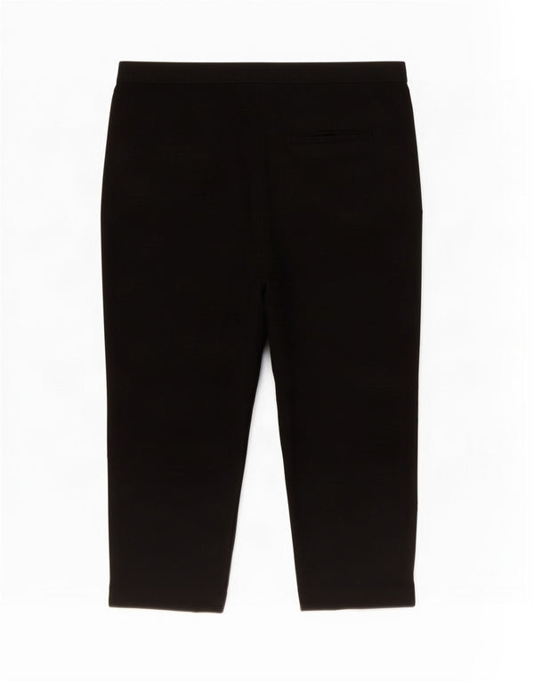 Marks & Spencer Pantalon capri régulier pour femme UK 14 Large W34 L24 Noir