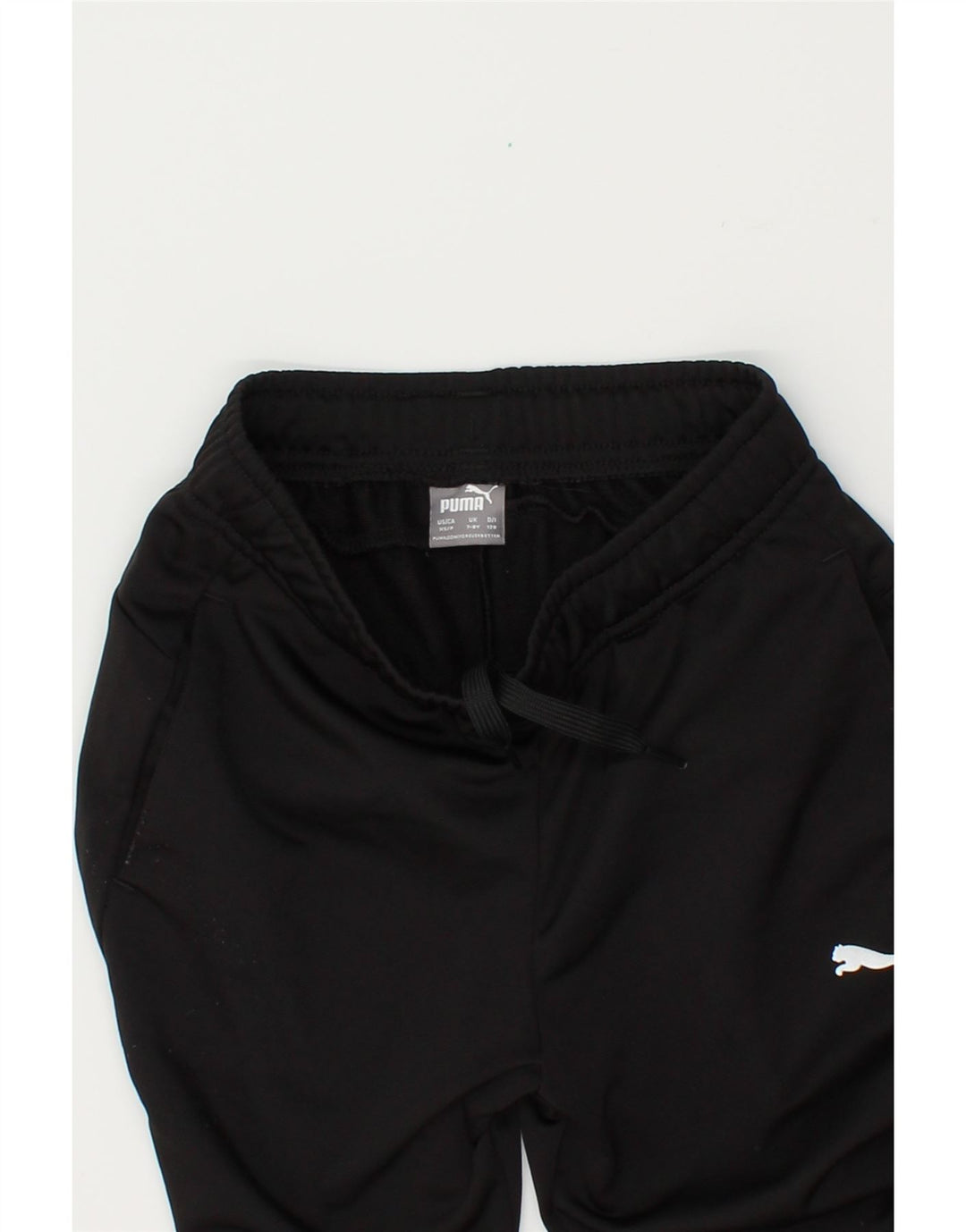 PUMA Boys Tracksuit Trousers 7-8 Years Black Vintage Puma and Second-Hand Puma from Messina Hembry 