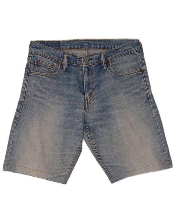 Pantaloncini di jeans Levi's 504 da uomo W30 blu medio