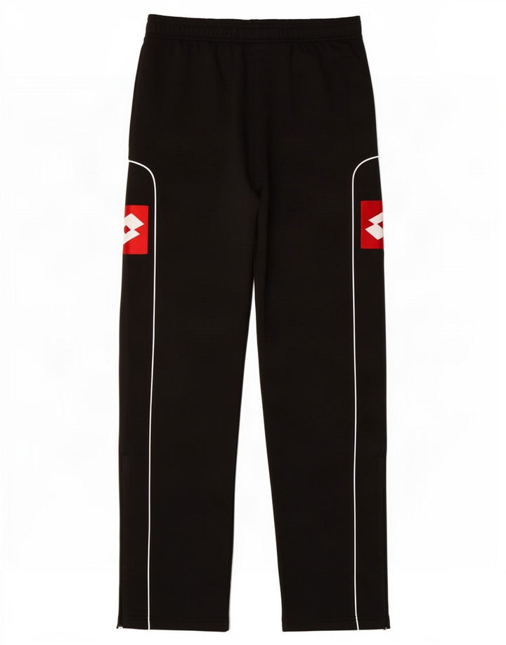 Lotto Herren-Trainingshose mit Grafik, Mittelschwarz, Farbblock-Polyester
