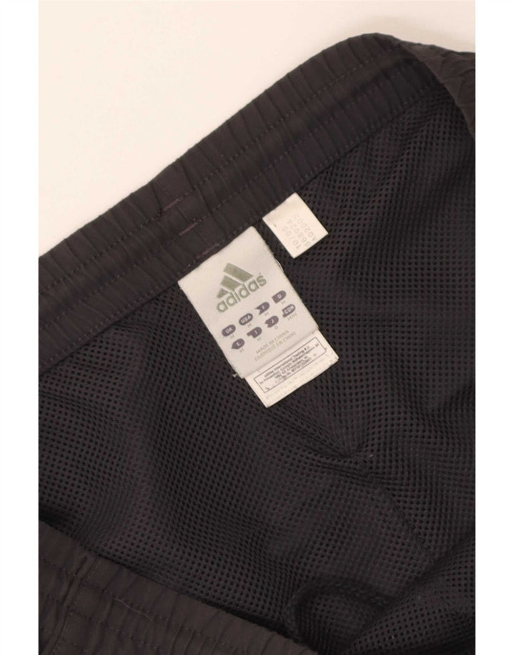 Pantaloncini sportivi Adidas da uomo in poliestere grigio medio