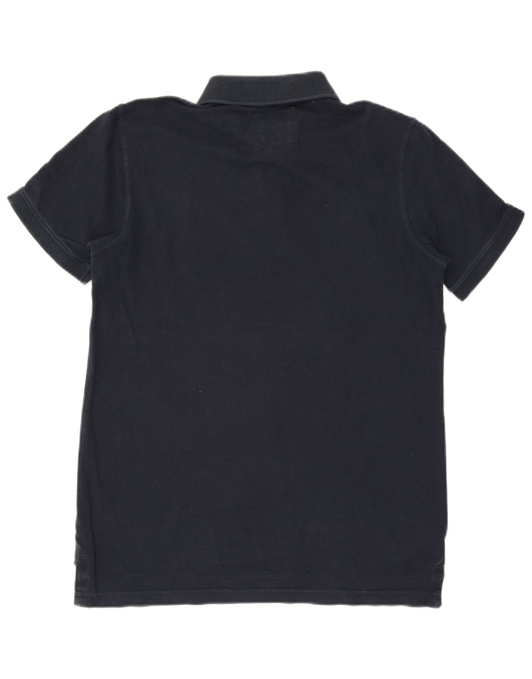 Crew Clothing Mens Polo Shirt Medium Navy Blue Cotton