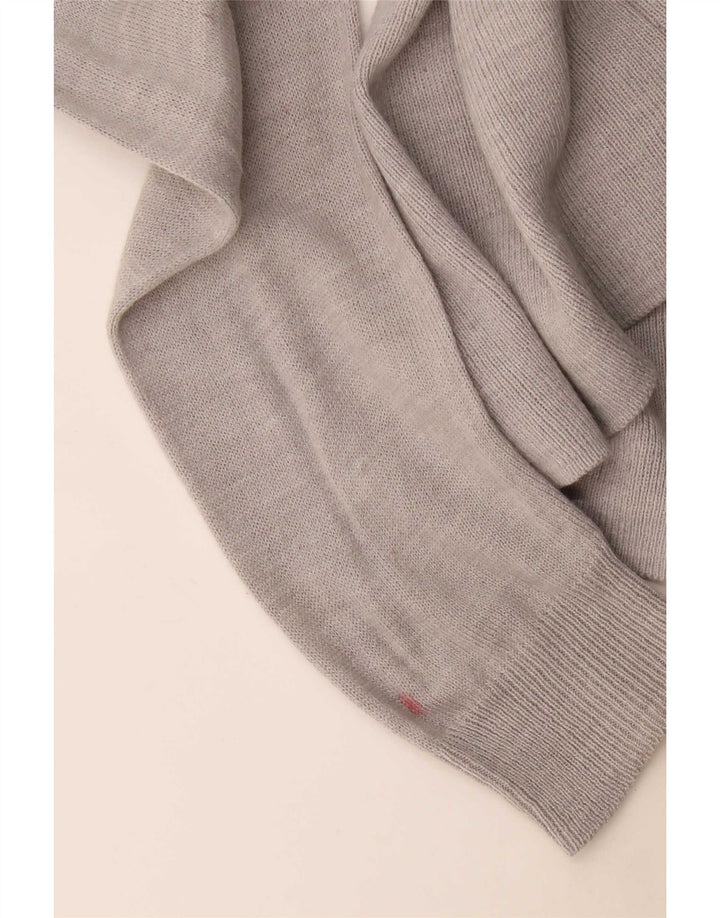 Maglione cardigan aperto lungo da donna Marks & Spencer UK 10 piccolo grigio