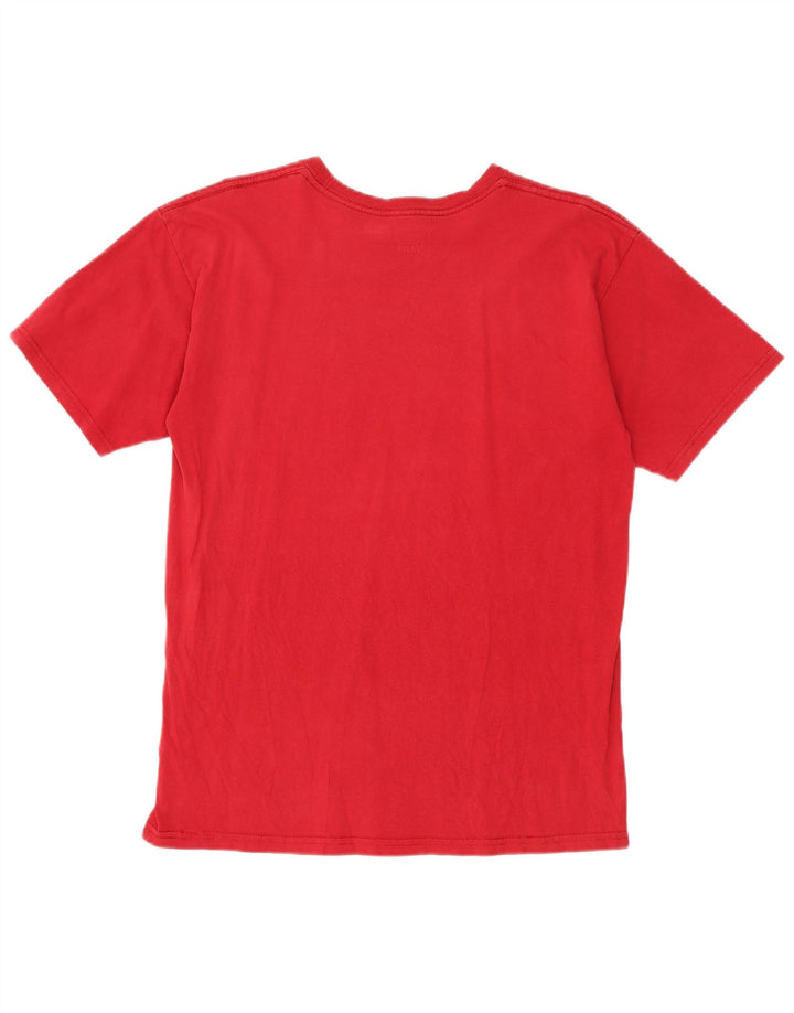 Vans Mens Classic Graphic T-Shirt Top Medium Red Cotton