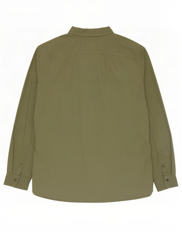 Camisa Slim Fit Masculina Timberland 3XL Linho Verde