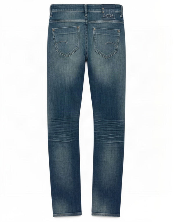 Vaqueros ajustados para mujer G-Star W26 L33 Algodón azul