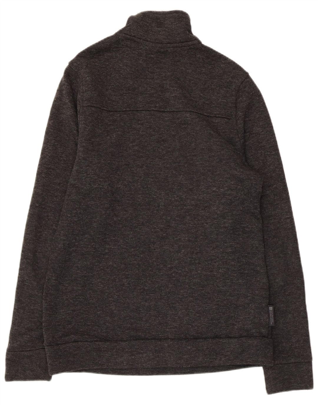MOUNTAIN WAREHOUSE Mens Zip Neck Sweatshirt Jumper Medium Grey Flecked