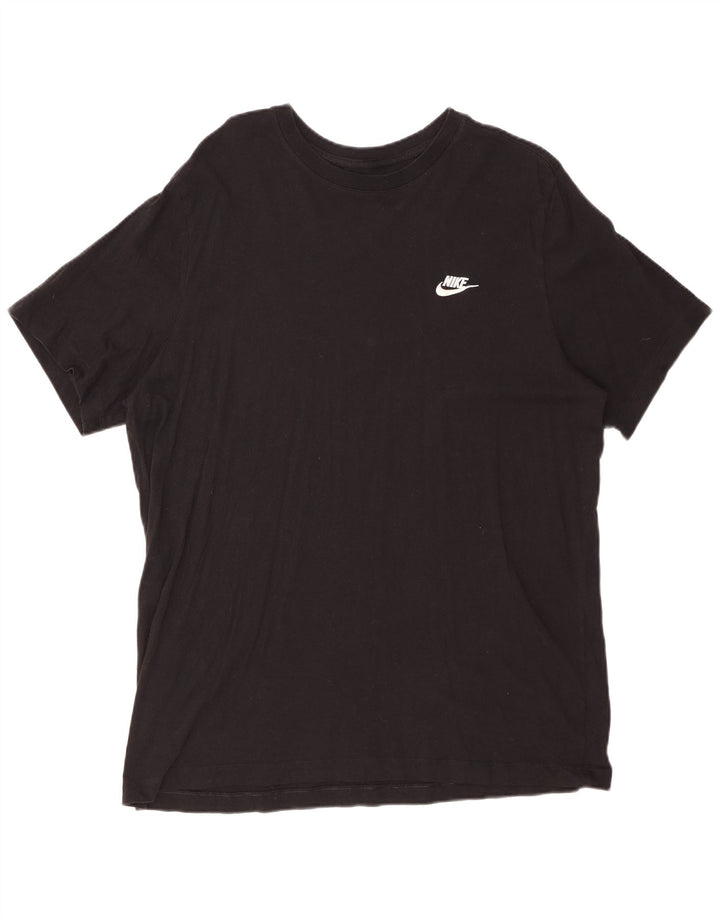 NIKE Herren T-Shirt Top XL Schwarz Baumwolle