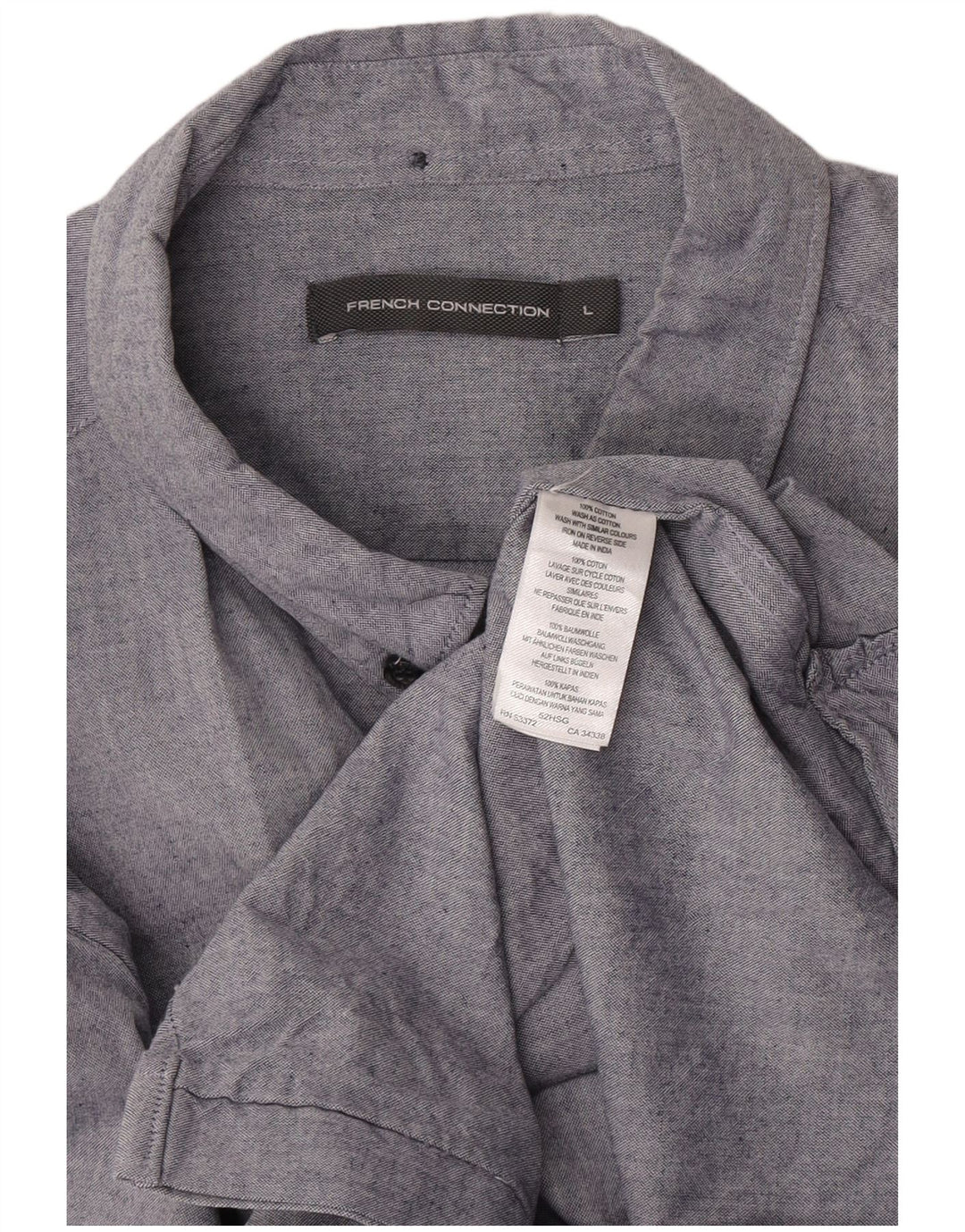 French Connection Chemise Homme Large Bleu Coton