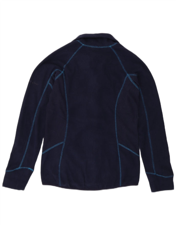 Berghaus Womens Fleece Jacket UK 10 Small Navy Blue Polyester
