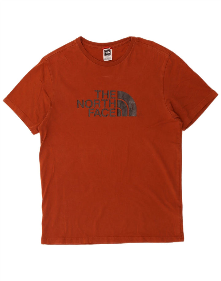 THE NORTH FACE Mens Graphic T-Shirt Top Medium Red Cotton