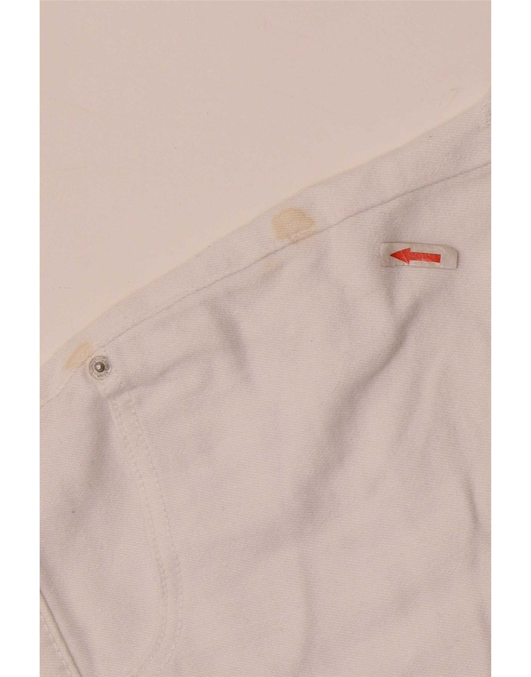 Calvin Klein Womens Denim Shorts W28 Medium White Cotton