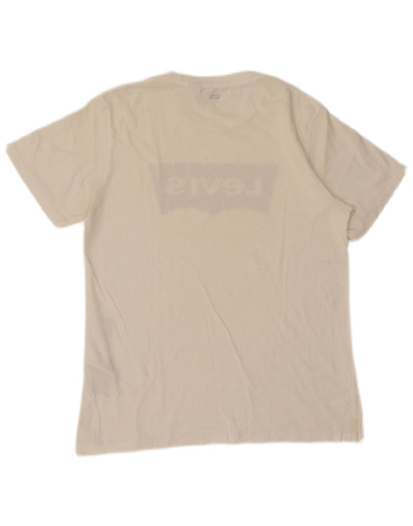 T-shirt grafica da uomo Levi's Top piccola in cotone bianco