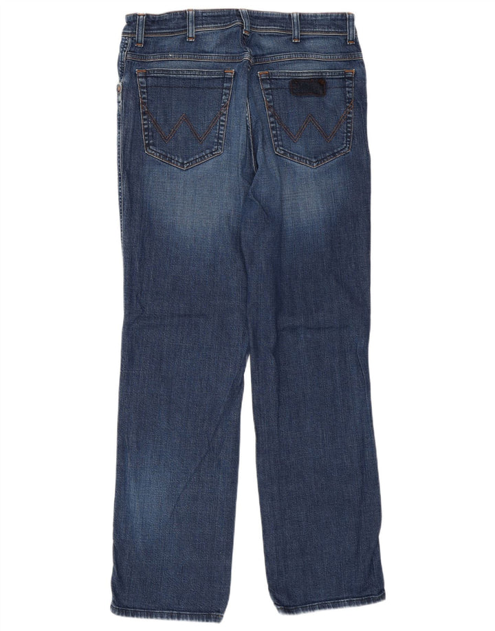 WRANGLER Mens Straight Jeans W32 L31  Blue Cotton