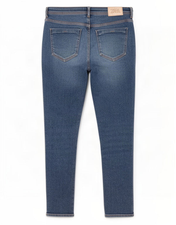 Женские джинсы скинни Zara EU 40 Medium W30 L28 Синие, хлопок